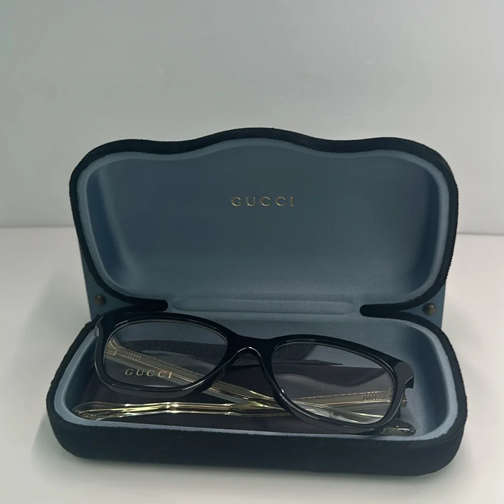 Gucci Seasonal Icon GG0566ON Eyeglasses 001 - Crystal